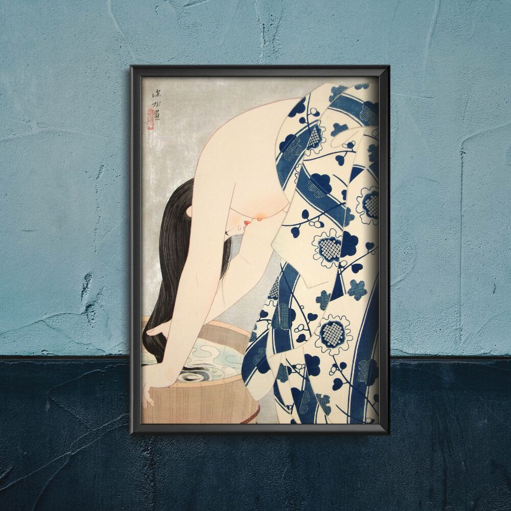Plakat w stylu vintage Mycie włosów