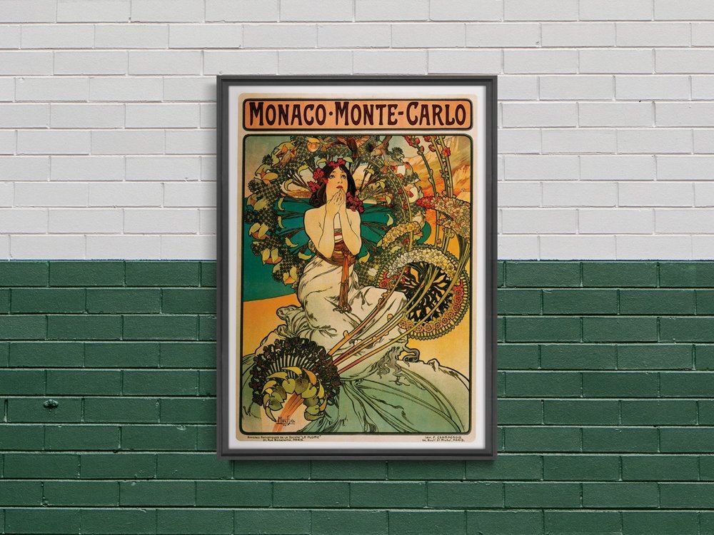 Plakat Vintage Monaco Monte Carlo