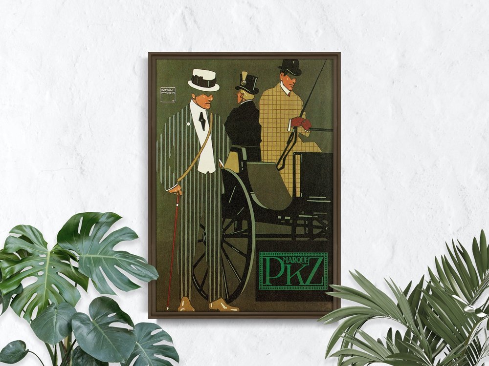 Plakat Vintage Marque PKZ