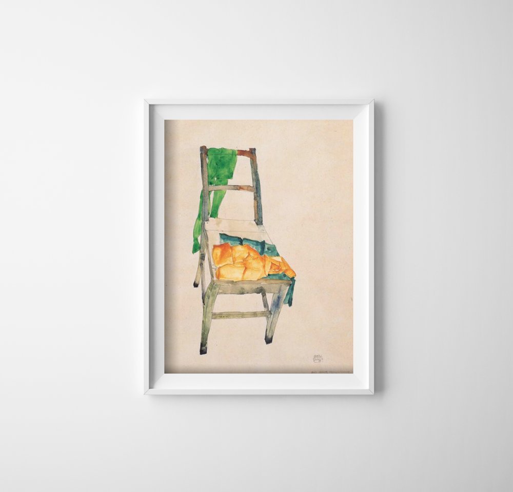 Plakat na ścianę Dwie chusteczki Egon Schiele