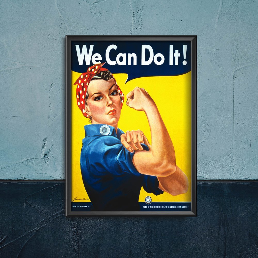 Plakat w stylu vintage Plakat We Can Do It