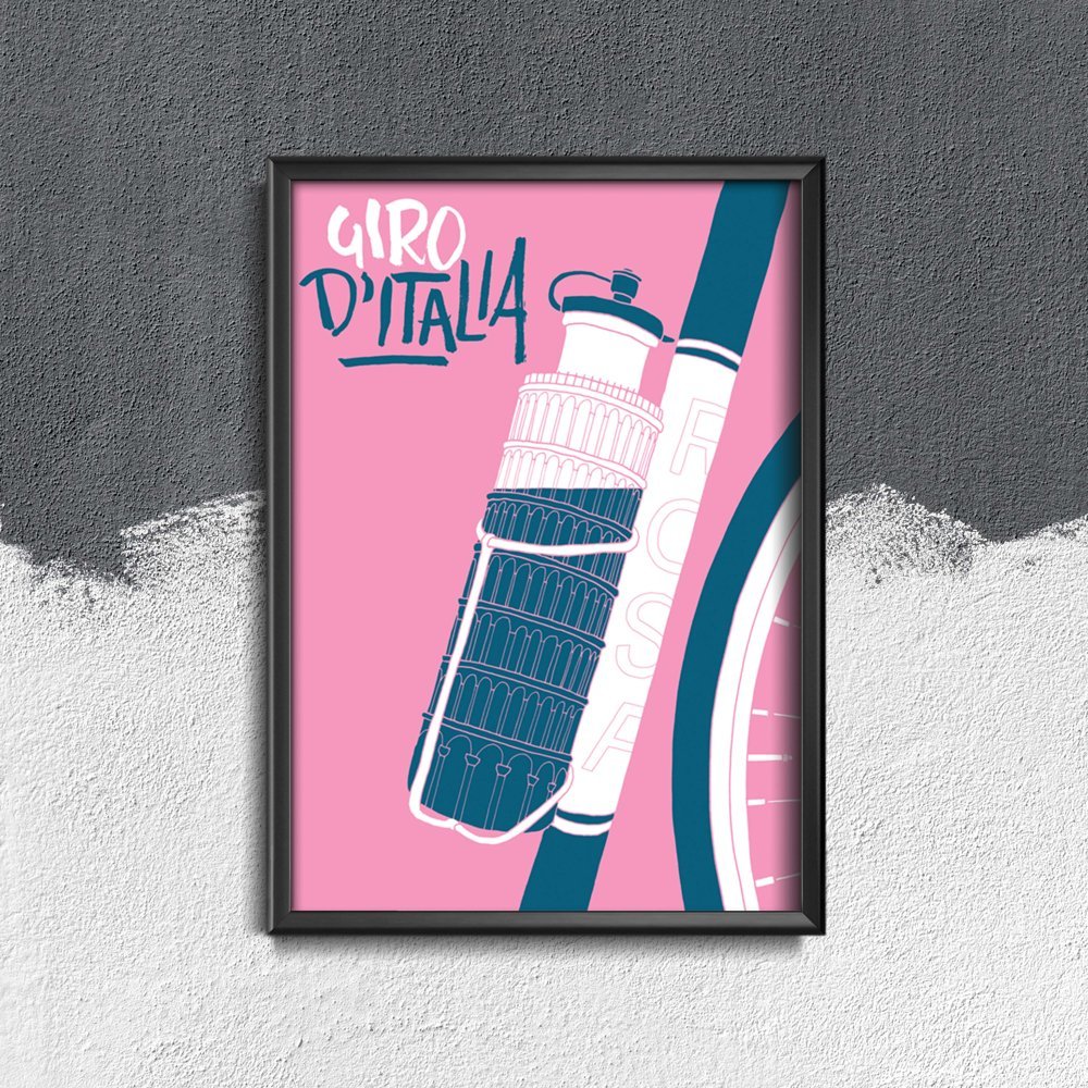 Plakat w stylu vintage Plakat Giro D Italia Tour Of Italy