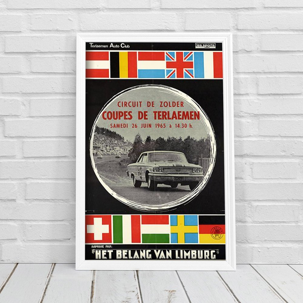 Plakat retro Plakat Rending Car