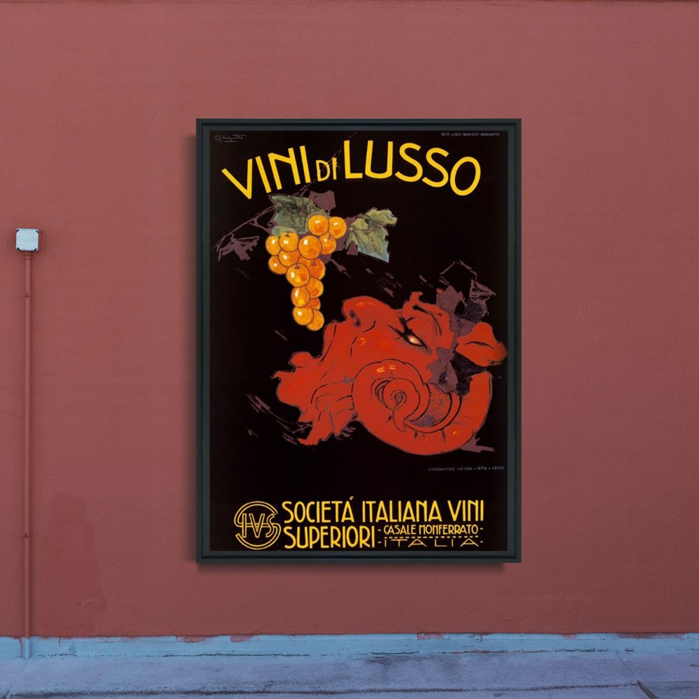 Plakat na ścianę Plakat z włoskiego wina Vini di Lusso