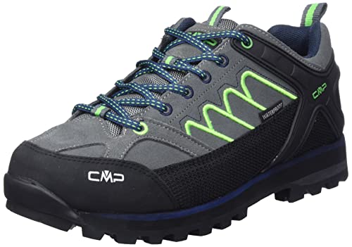 CMP Męskie buty trekkingowe Moon Low WP, Grey Verde Fluo, 39 eu
