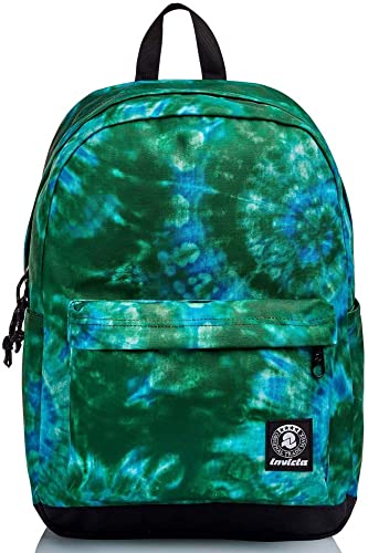 Invicta Carlson Tie & Dye, Plecak 27 L, Uniwersalna Kieszeń na PC, dla Dorosłych, Zielony, Jeden Rozmiar