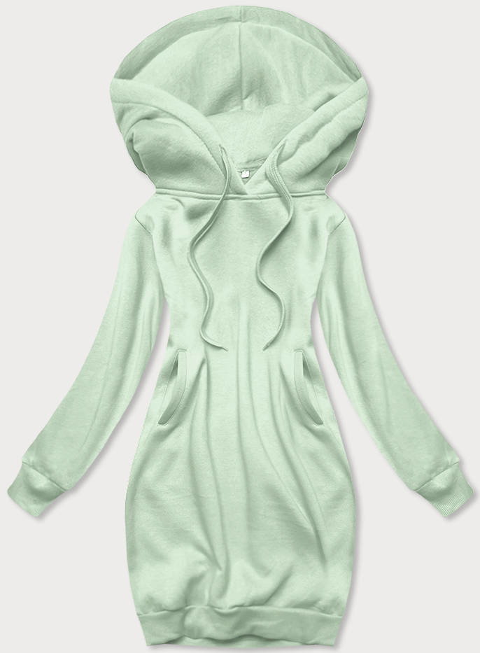 DŁUGA BLUZA DRESOWA PISTACJOWA (YS10005-39) - J.STYLE