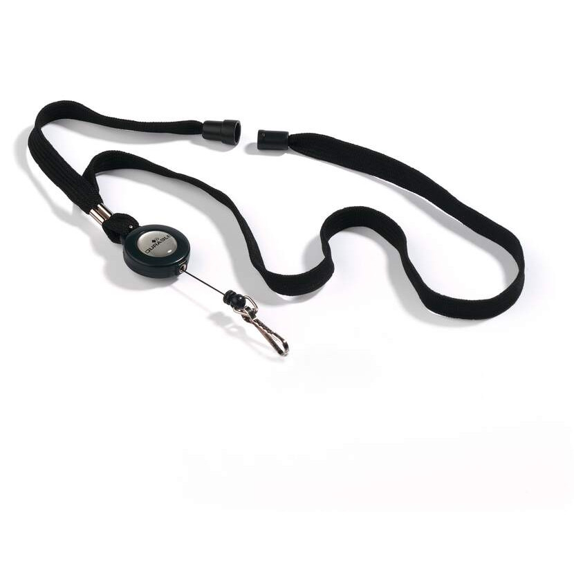 Taśma do identyfikatorów DURABLE z mechanizmem ściągającym czarna 895701 1szt.