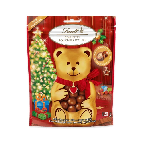 Lindt Miś TEDDY Świąteczne Kulki Czekoladowe 120g