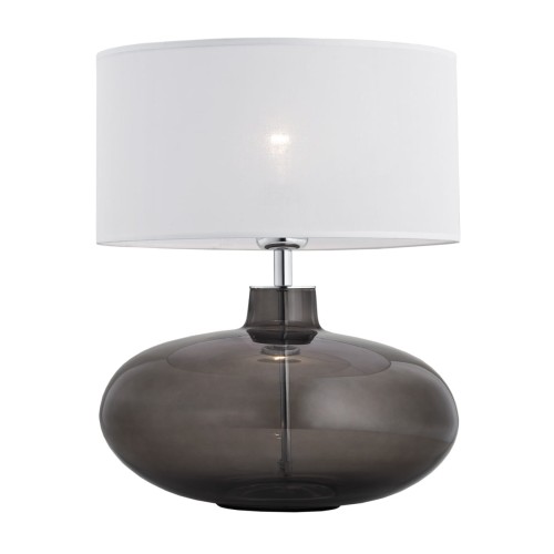Argon Lampa stołowa SEKWANA 3050 1pł Chrom przezroczysty dymny biały