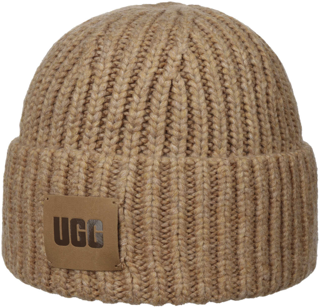Czapka Beani Chunky Rib by UGG, beżowy, One Size