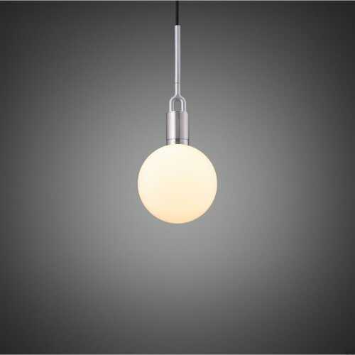 Lampa wisząca Forked Pendant Medium Opal Smoked Stalowa