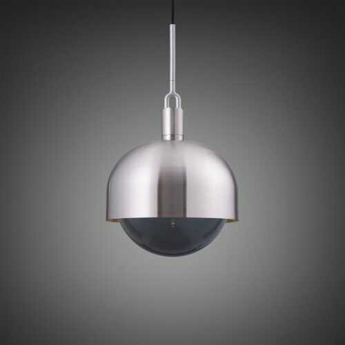 Lampa wisząca Forked Pendant Shade Globe Large Smoked Stalowa