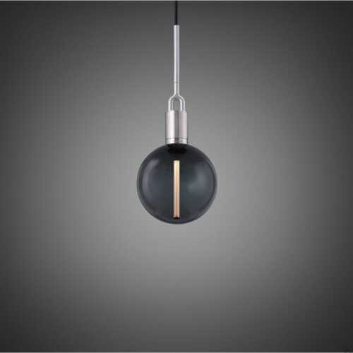 Lampa wisząca Forked Pendant Globe Medium Smoked Stalowa