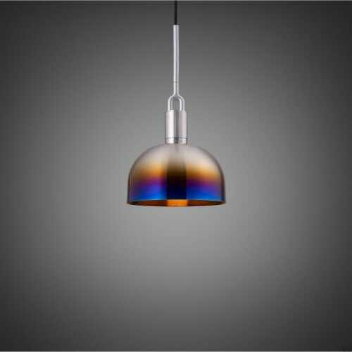 Lampa wisząca Forked Pendant Shade Medium Palona Stal