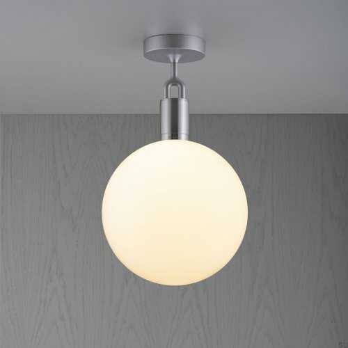 Lampa sufitowa Forked Ceiling Globe Large Opal Stalowa