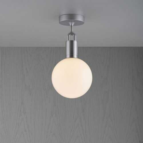 Lampa sufitowa Forked Ceiling Globe Medium Opal Stalowa
