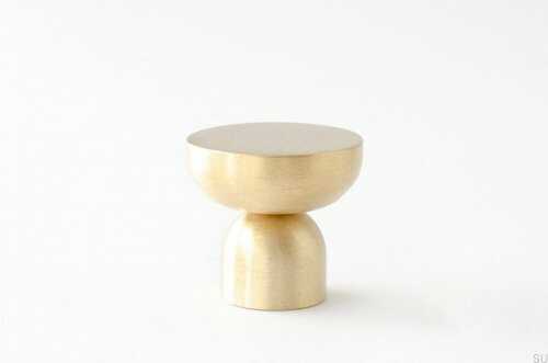 Gałka meblowa Kokeshi 32 Mosiężna Szczotkowana Nielakierowana KN52MB