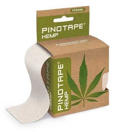 Kinesiology Tape bawełniano-konopny - oddychająca taśma do kinesiotapingu o hipoalergicznych właściwościach - naturalny kolor, materiał przyjazny dla