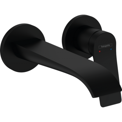Hansgrohe 75050670 Vivenis Jednouchwytowa bateria umywalkowa $881cienna do monta$882u podtynkowego z wylewk$883 19,5 cm czarny matowy