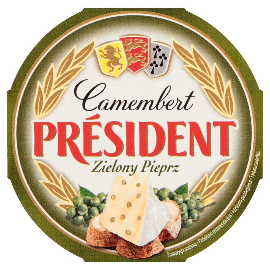 President - Camembert zielony pieprz