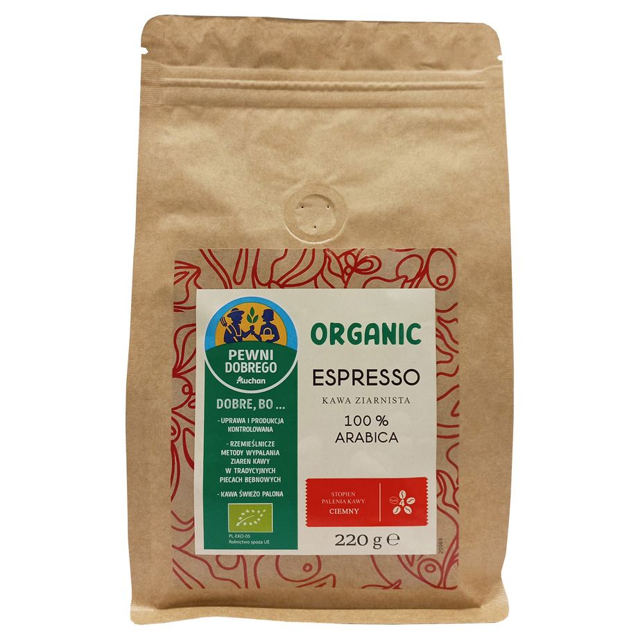 Pewni Dobrego - Organic kawa ziarnista 100% Arabica Espresso