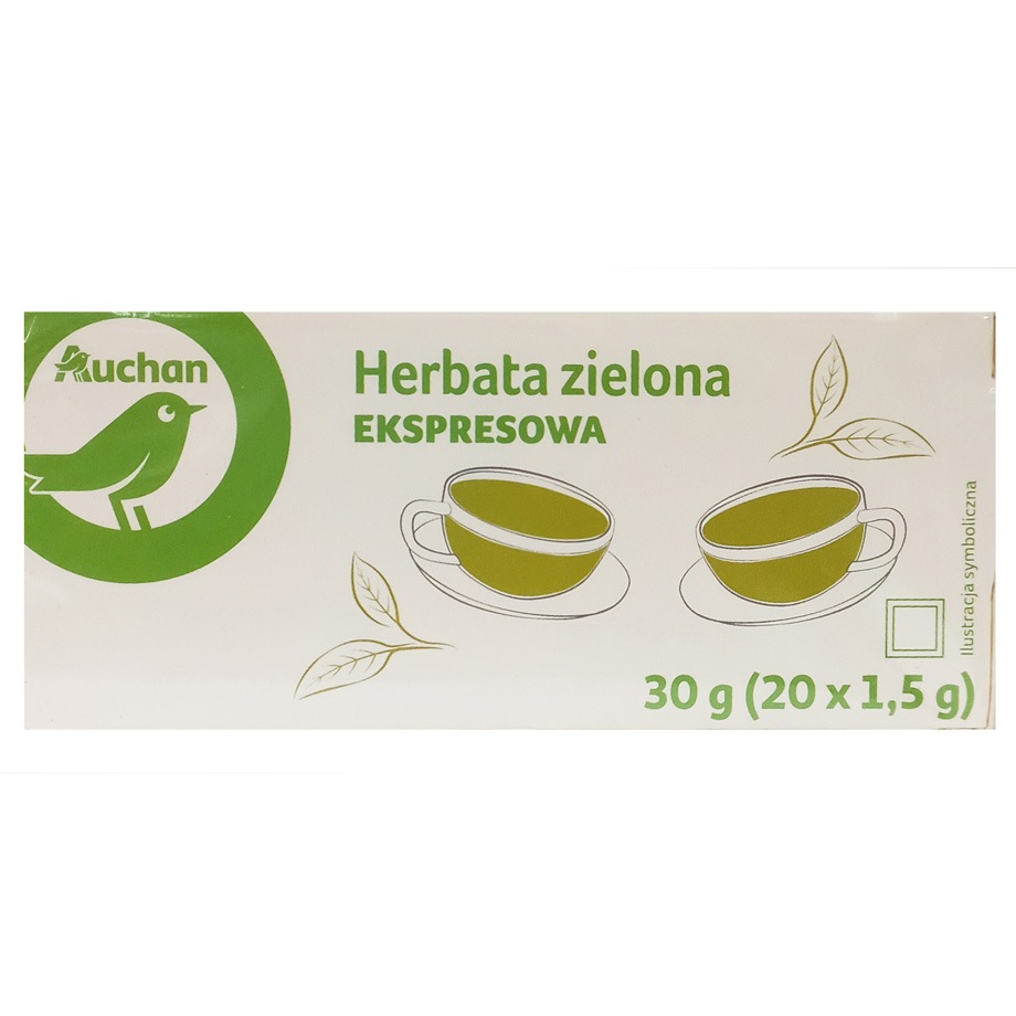 Auchan - Herbata zielona ekspresowa