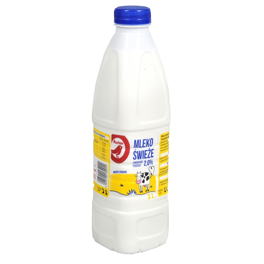 Auchan - Mleko świeże 2%