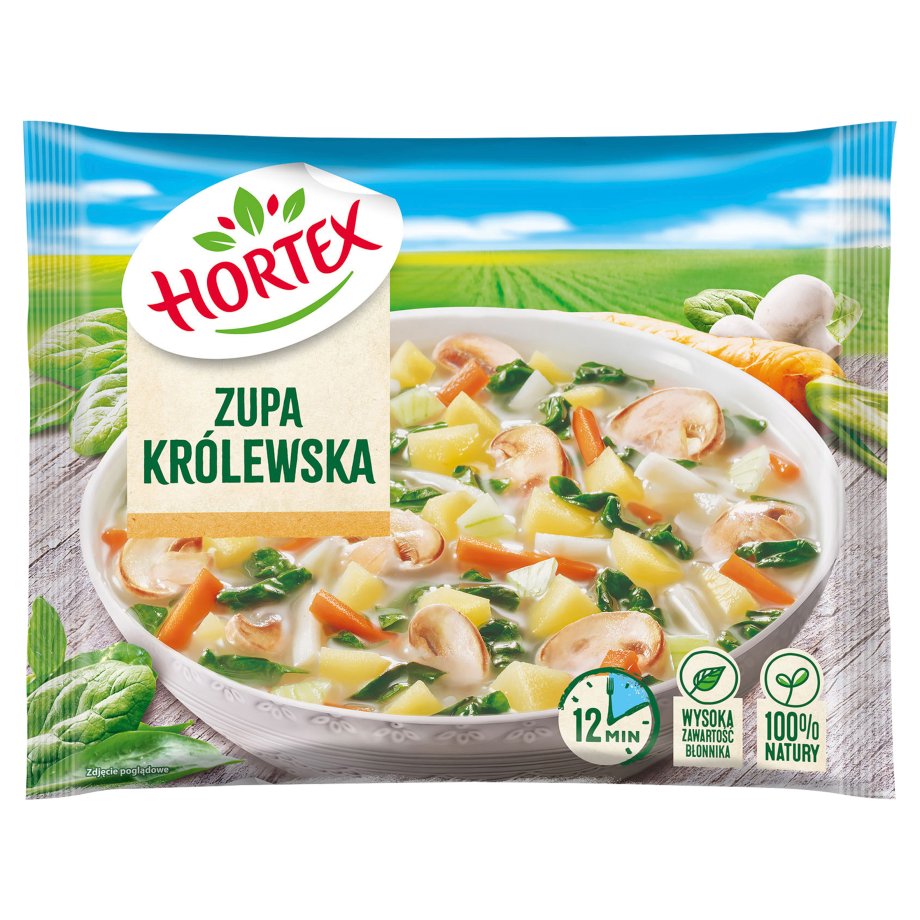 Hortex - Zupa królewska z pieczarkami i szpinakiem