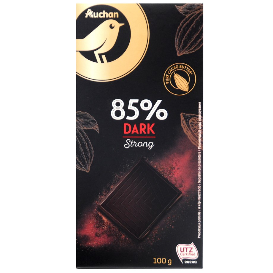 Auchan - Czekolada gorzka 85% kakao