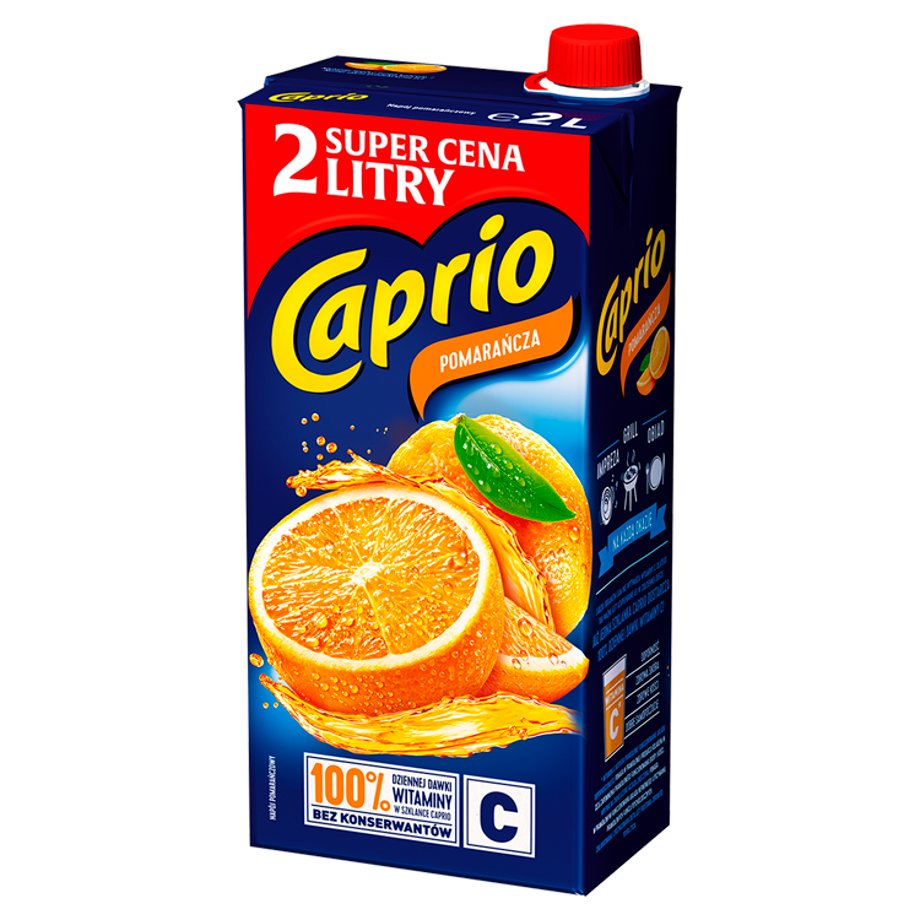 Caprio - Napój niegazowany pomarańczowy
