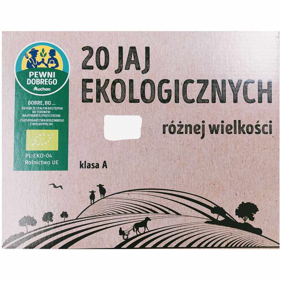 Pewni Dobrego - 20 ekologicznych jaj różnej wielkości