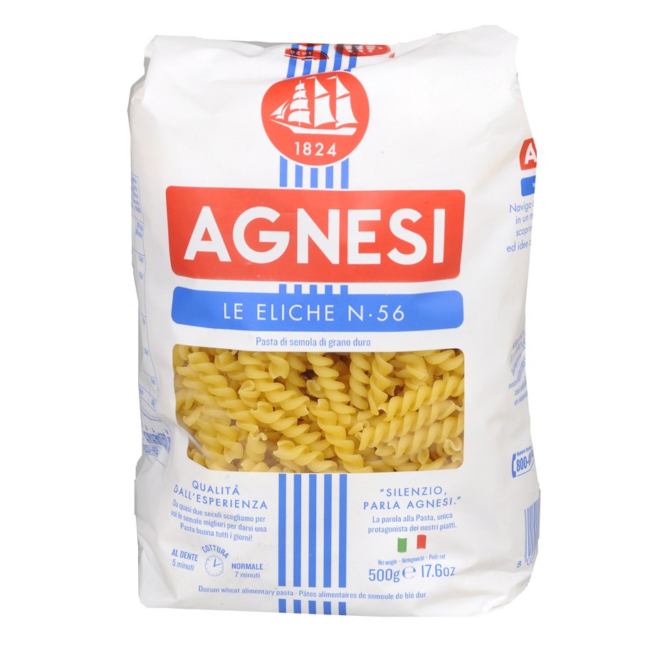 Agnesi - Świderki. Makaron z mąki z pszenicy twardej durum