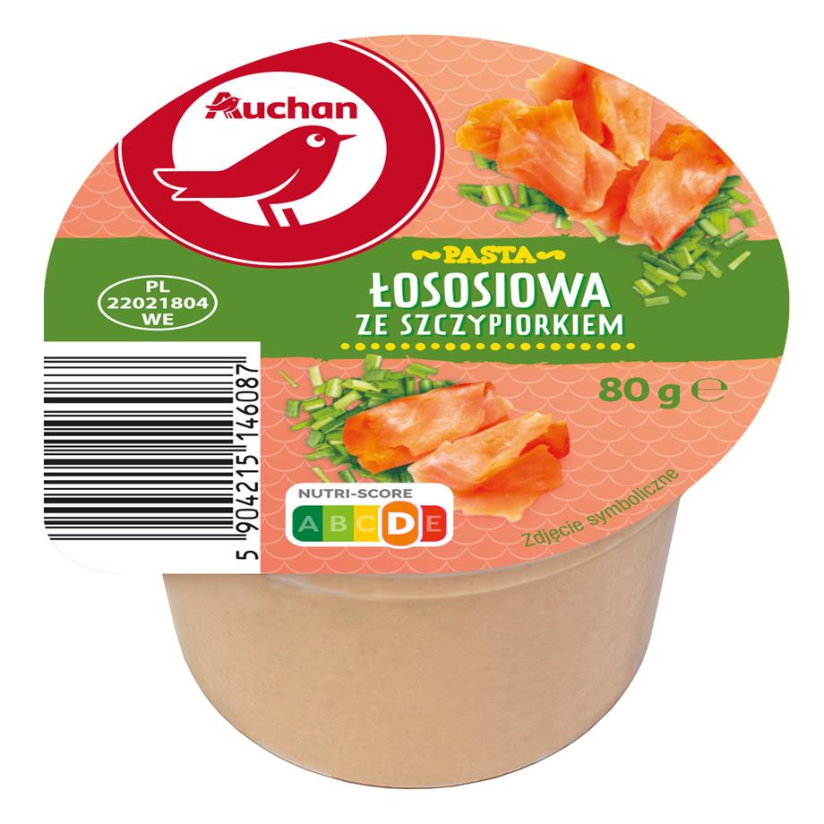 Auchan - Pasta lososiowa ze szczypiorkiem