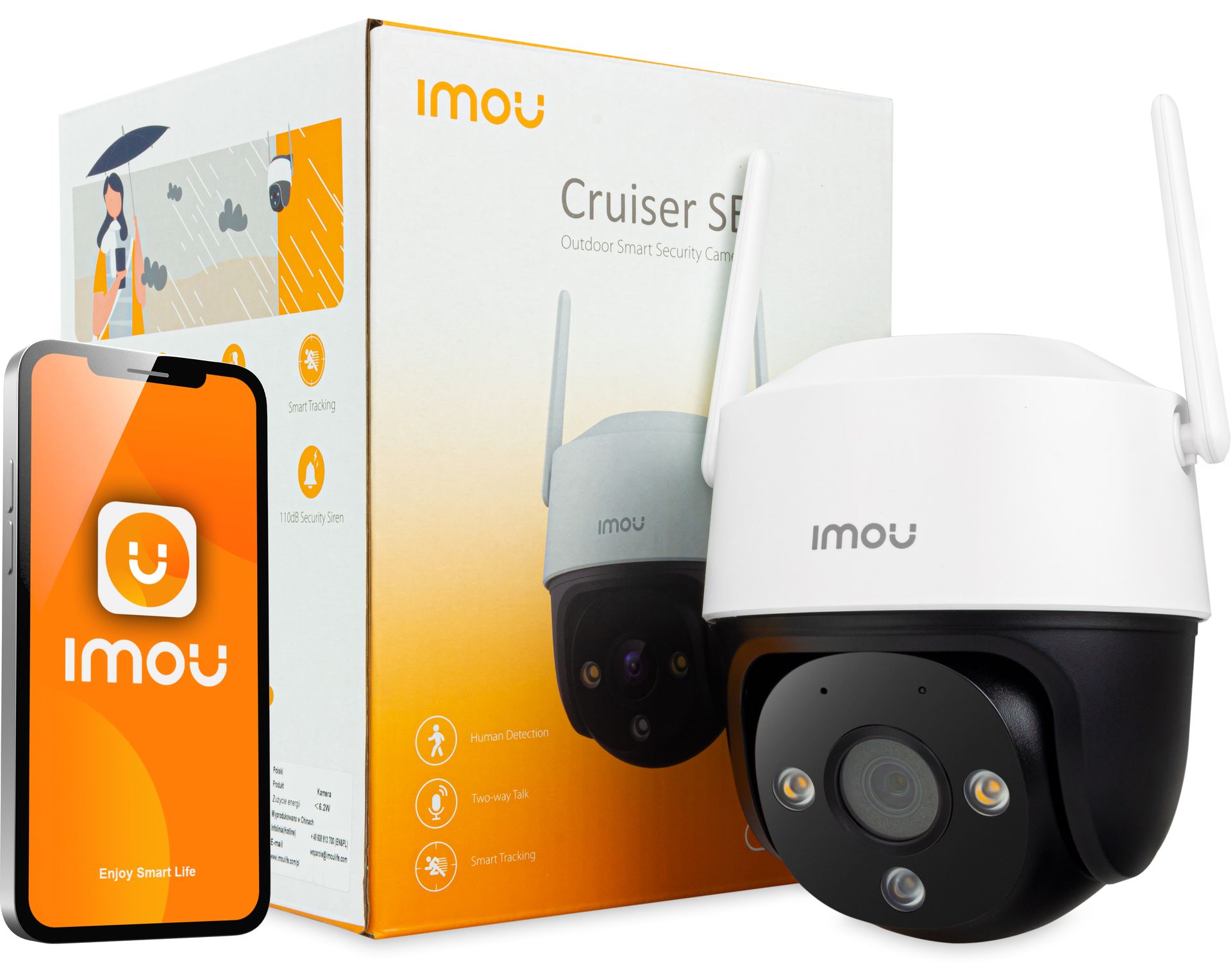 IMOU Kamera IP obrotowa zewnętrzna IPC-S41FEP Wi-Fi CRUISER SE+ 4Mpx 3.6 mm IMOU