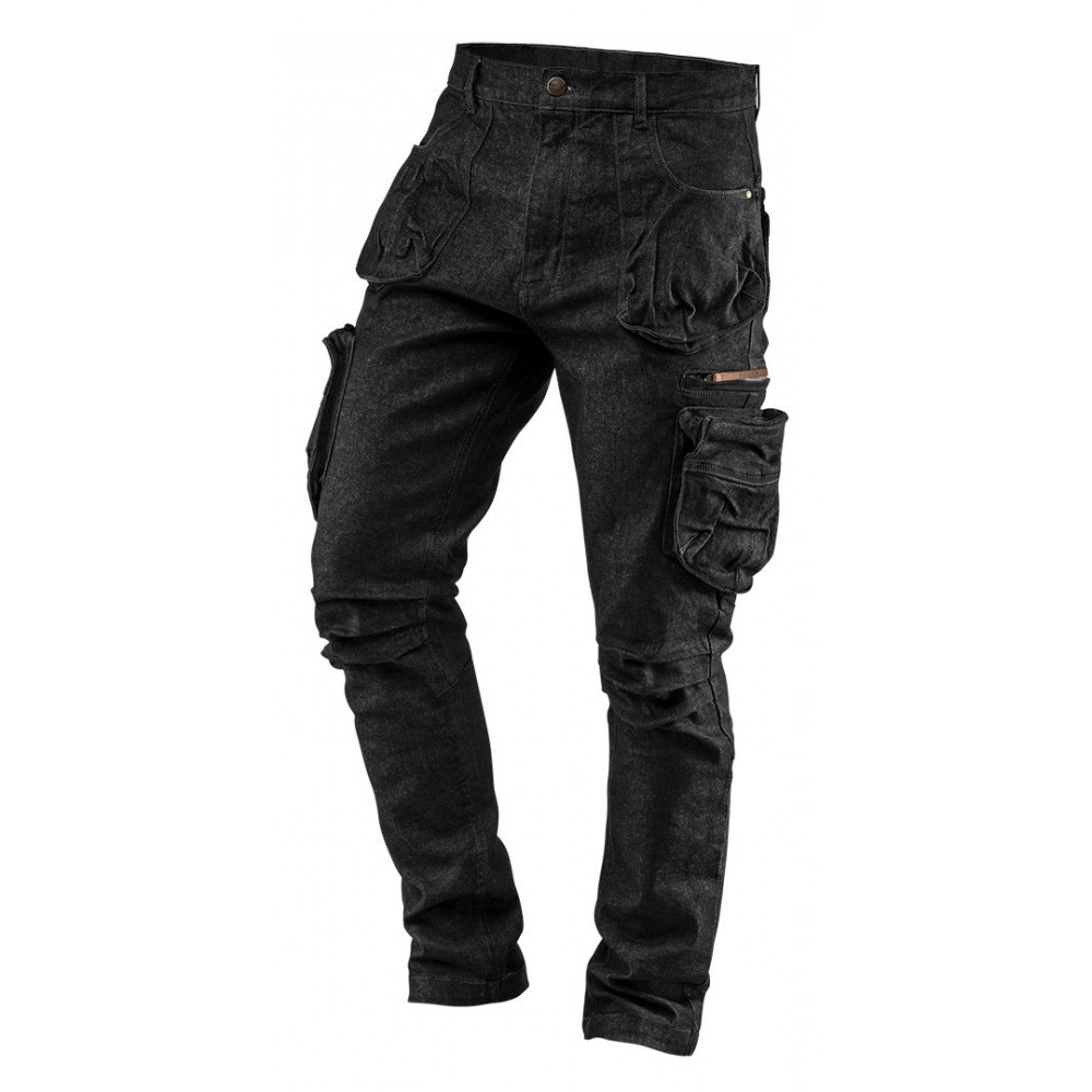 Spodnie robocze dżinsowe Neo Tools Denim czarne : Rozmiar - M - 81-233-M