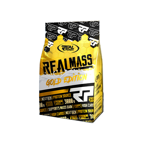 REAL PHARM Real Mass Gold Edition - 3000g - Chocolate Hazelnut - Odżywki na masę ( Gainery )