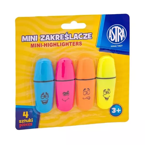 Mini zakre slacze 4 kolory ASTRA - ASTRA papiernicze