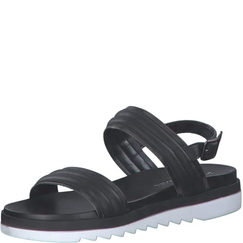 MARCO TOZZI Sandały damskie 2-28232-28, czarny - czarny Comb - 39 eu