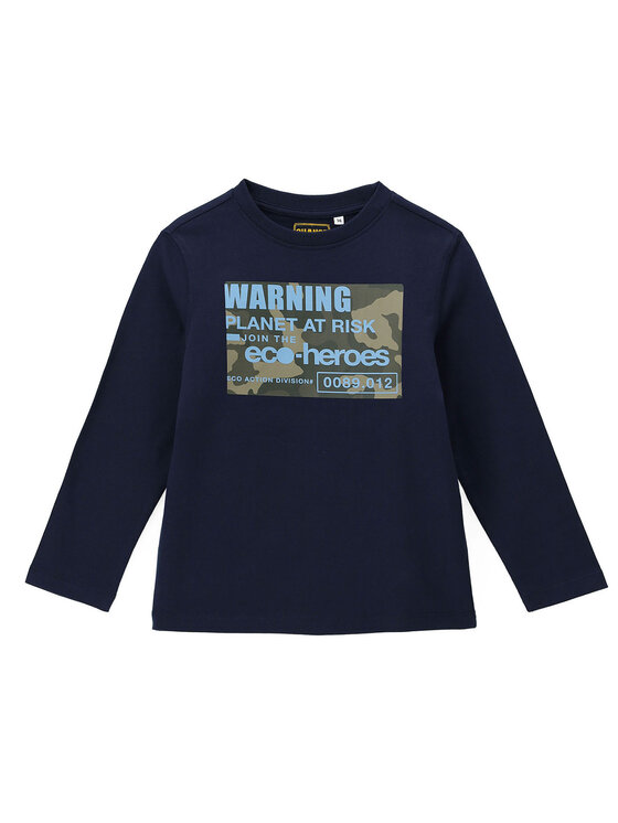 Original Marines Bluzka DCA2682B Granatowy Regular Fit