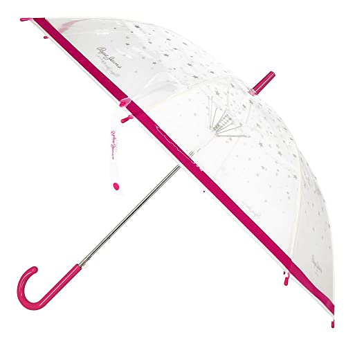 Pepe Jeans Hydra parasol różowy poliester z kijkiem aluminiowym, różowy, parasol, Rosa, parasol