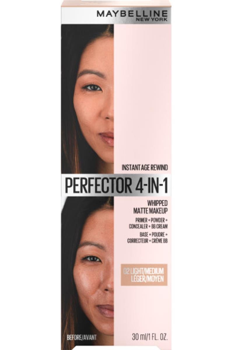 Instant Perfector 4 w 1, wielofunkcyjny produkt do makijażu twarzy o matującym wykończeniu, odcień 02 LIGHT/MEDIUM, 30ml