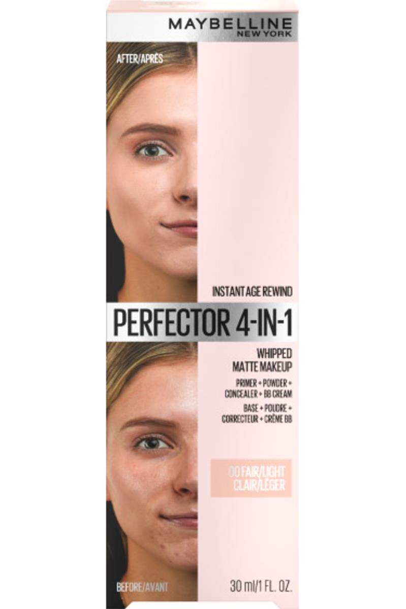 Instant Perfector 4 w 1, wielofunkcyjny produkt do makijażu twarzy o matującym wykończeniu, odcień 00 FAIR/LIGHT, 30ml