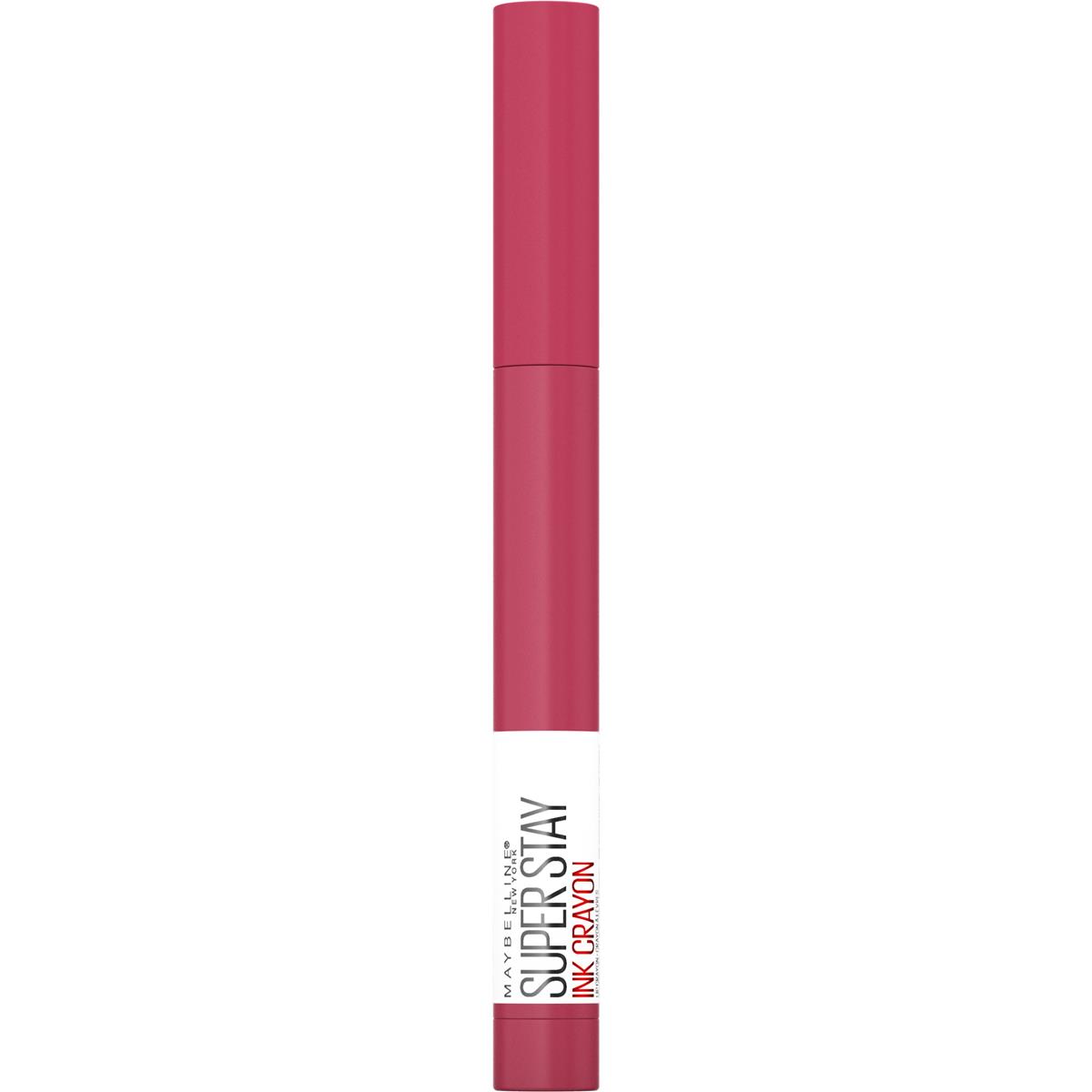 Maybelline New York Super Stay Ink Crayon 80 Run The World, matowa szminka w kredce, 1,5g