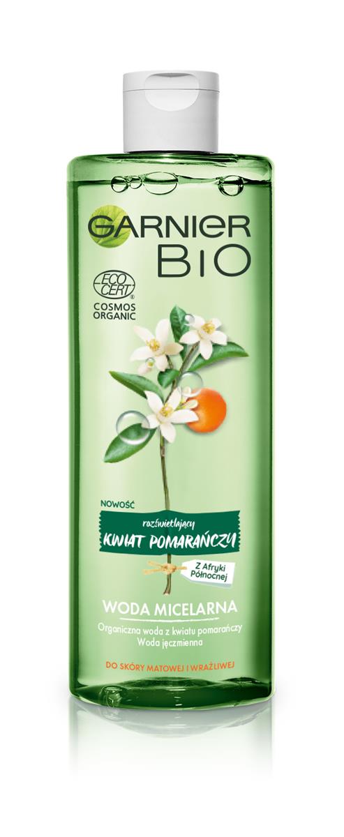 Garnier Bio brightening orange blossom micellar water rozświetlający płyn micelarny do matowej i wrażliwej cery 400ml