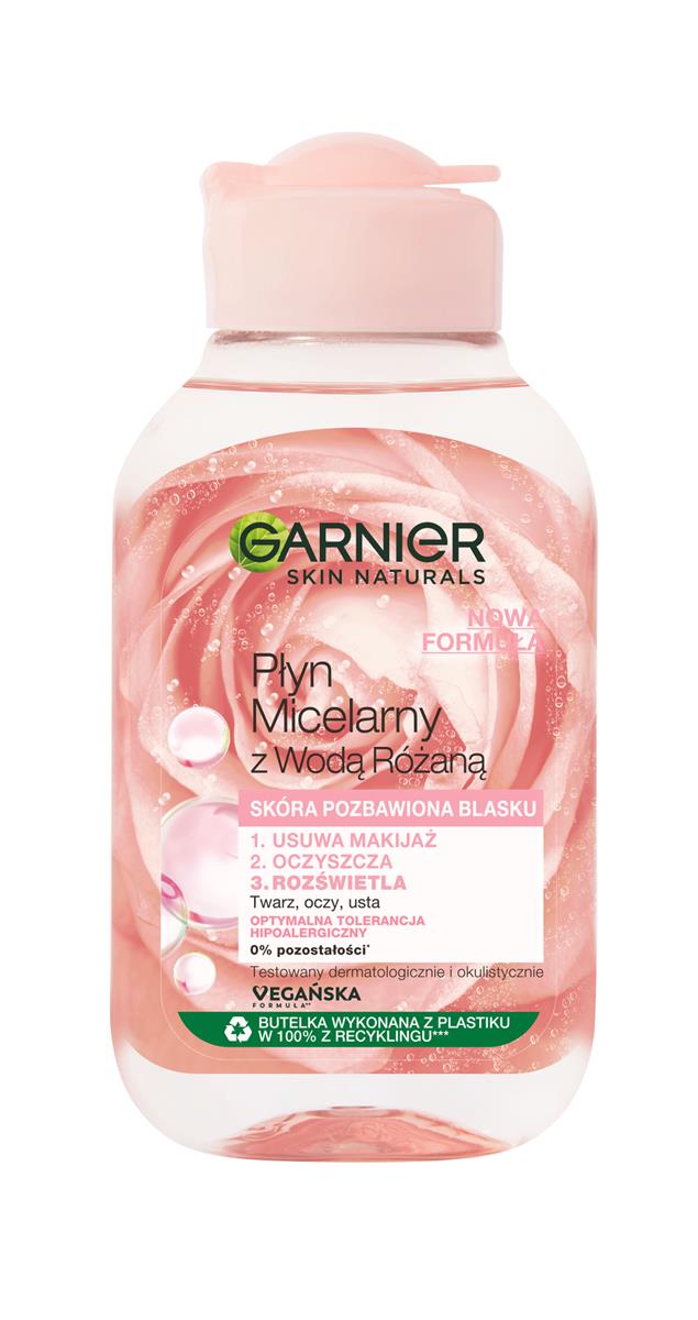 Garnier SKIN NATURALS PŁYN MICELARNY Z WODĄ RÓŻANĄ 100ML