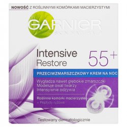 Garnier Intensive Restore 55+ Skin Naturals Krem Przeciwzmarszczkowy Na Noc 50ml