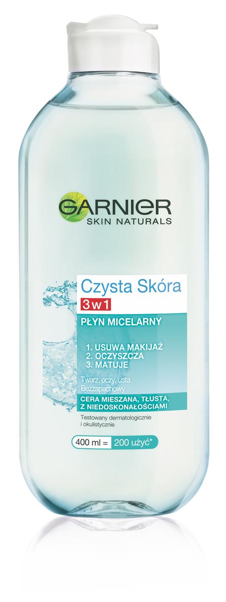 Garnier CZYSTA SKÓRA PŁYN MICELARNY 3W1 400ML