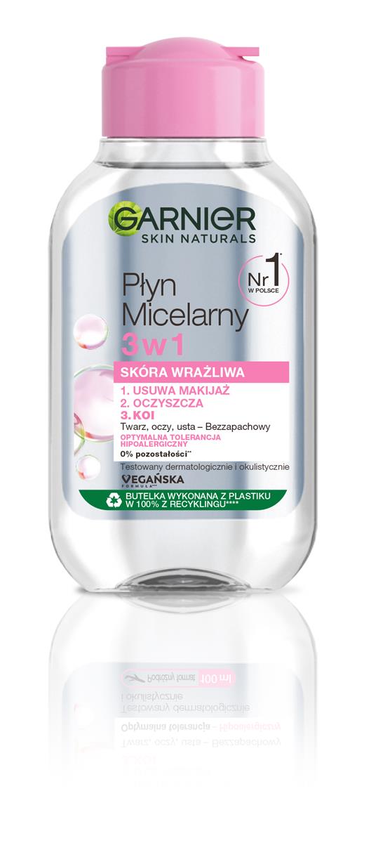 Garnier SKIN NATURALS PŁYN MICELARNY 3W1 - SKÓRA WRAŻLIWA 100ML