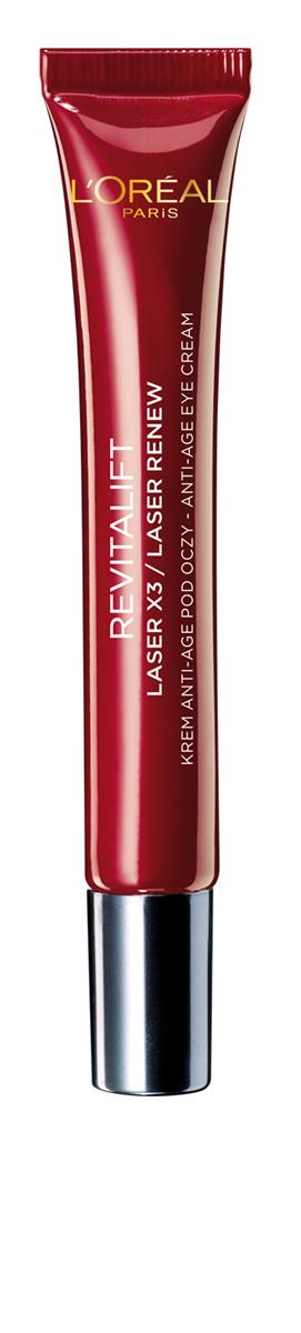 Loreal LOR DERMO REVITALIFT LASER x3 Krem pod oko Paris